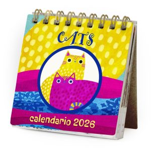 MINI CALENDARIO ESCRITORIO PLANET CAT 2026