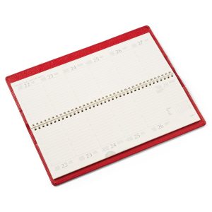 AGENDA ANUAL 2026 PLANNER 13,5X33,5 ROJO