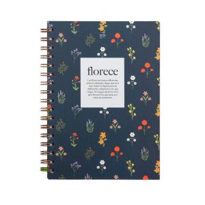 LIBRETA FLORECE 16,5 X 23 CM