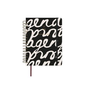 AGENDA ANUAL 2026 NOIR DIA PAGINA