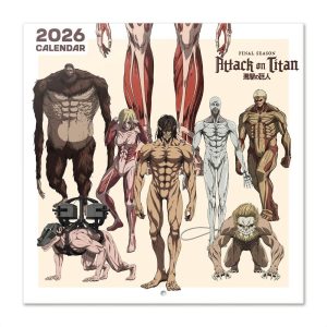 CALENDARIO 2026 30X30 ATTACK ON TITAN