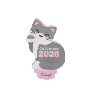 CALENDARIO DE SOBREMESA 2026 CON PEANA CAT-LENDAR