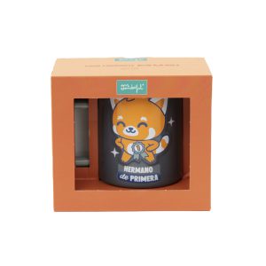 TAZA 3D PANDA ROJO HERMANO DE PRIMERA