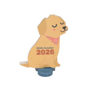 CALENDARIO DE SOBREMESA 2026 CON PEANA DOG-LENDAR