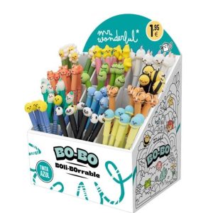 EXPOSITOR 72 BOLIGRAFOS BORRABLES MR WONDERFUL SURTIDOS