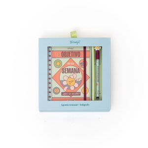 SET AGENDA WONDER PEQUE?A 2026 SEMANAL + BOLIGRAFO OBJETIVO