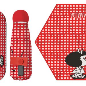 PARAGUAS POCKET CON ESTUCHE MAFALDA PERFIL