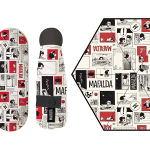 PARAGUAS POCKET CON ESTUCHE MAFALDA VI?ETAS