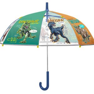 PARAGUAS INFANTIL 45/8 MAN, POE TRANSP, DINOSAURIO