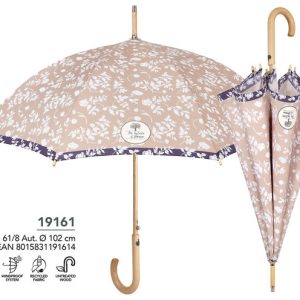 PARAGUAS MUJER 61/8 AUT, FLORES BLANCAS