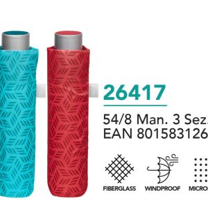 PARAGUAS MUJER PLEGABLE 54/8 MANUAL IMPRESION GEOMETRICA