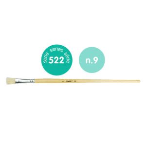 PINCEL PELO CERDA PLANO SERIE 522 N? 9