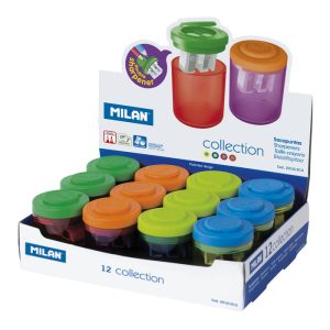 EXP, 12 UDS AFILALAPIZ MILAN DOBLE DEPOSITO TRANSPARENTE