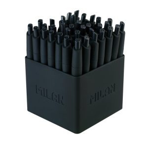 BOLIGRAFO MILAN P1 MINI RUBBER TOUCH NEGRO