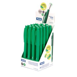EXPOSITOR 20 PORTAMINAS MILAN PL1 0,9 MM B VERDE