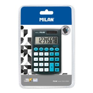 BLISTER CALCULADORA POCKET NEGRA 8 DIGITOS CON FUNDA