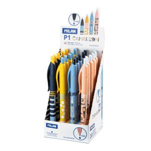 EXPOSITOR 20 BOLIGRAFOS P1 CAMALEON TINTA AZUL