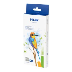 TIZA PASTEL BLANDO MILAN 12 COLORES