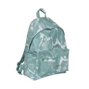 MOCHILA ESCOLAR CLASICA 2 CREMALLERAS 43X30 LAVA VERDE