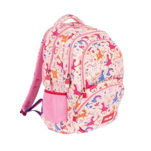 MOCHILA ESCOLAR 4 CREMALLERAS 46X30 SERIE FLOWICORN