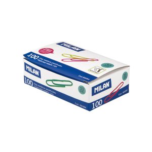 CLIPS 33MM COLORES CAJA 100 UDS 80084