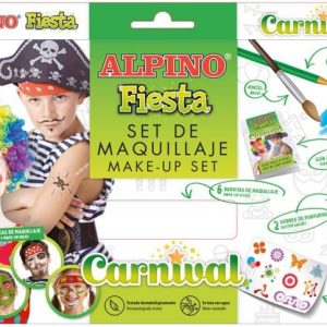 SET MAQUILLAJE ALPINO FIESTA CARNIVAL 6 UDS SURTIDAS