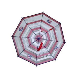 PARAGUAS MANUAL INFANTIL TRANSP, BURBUJA 48 CM ATLETICO DE
