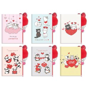 EXPOSITOR 12 DIARIOS C/BOLIGRAFO POMPOM LOVE YOU