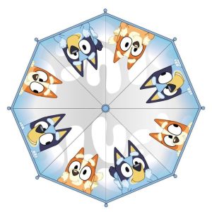 PARAGUAS MANUAL POE BURBUJA BLUEY Y BINGO