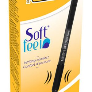 BOLIGRAFO BIC SOFT FEEL RETRACTIL CON GRIP NEGRO