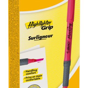 MARCADOR BIC HIGHLIGHTER GRIP 1,6 MM ROSA