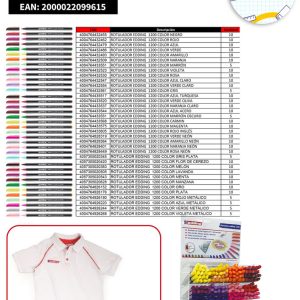 EXPOSITOR 320 ROTULADOR EDDING 1200 GAMA COMPLETA + POLO