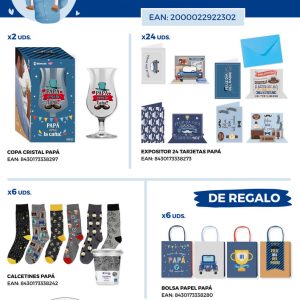 LOTE POESSA DIA DEL PADRE + BOLSAS DE PAPEL DE REGALO