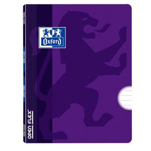 LIBRETA GRAPADA TAPA PLASTICO A4 48H HORIZONTAL LILA