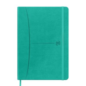 LIBRETA COSIDA OXFORD SIGNATURE A5 104H OP DOTS TE TURQUESA