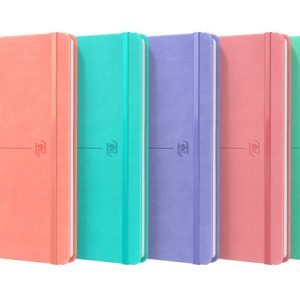 LIBRETA COSIDA OXFORD SIGNATURE A5 80H OP LISO TE PASTEL