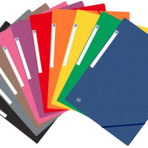 CARPETA A4 GOMAS SOLAPA OXFORD TOP FILE COLORES VIVOS