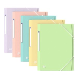 CARPETA GOMAS SOLAPAS OXFORD URBAN TP A4+ PASTEL SURTIDAS