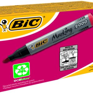 ROTULADOR BIC 2000 PERMANENTE CONICO ROJO ECOLUTIONS