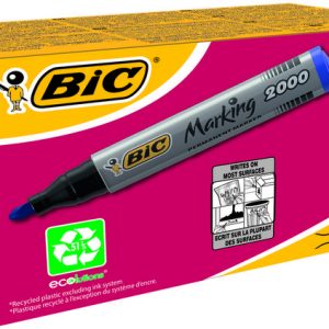 ROTULADOR BIC 2000 PERMANENTE CONICO AZUL ECOLUTIONS