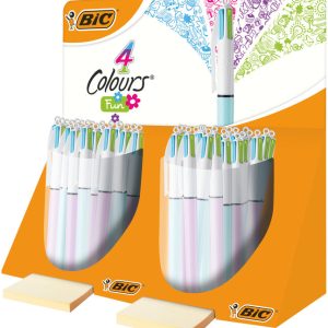 EXPOSITOR 40 BOLIGRAFO BIC 4 COLORES FUN FASHION