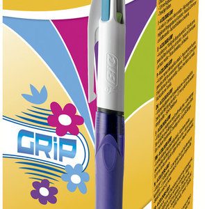 BOLIGRAFO BIC 4 COLORES GRIP FASH