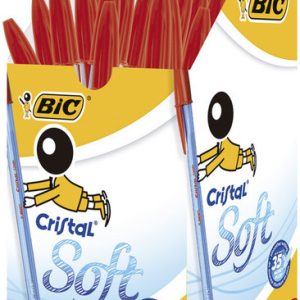 BOLIGRAFO BIC CRISTAL SOFT ROJO