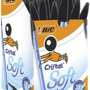 BOLIGRAFO BIC CRISTAL SOFT NEGRO