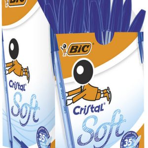 BOLIGRAFO BIC CRISTAL SOFT AZUL