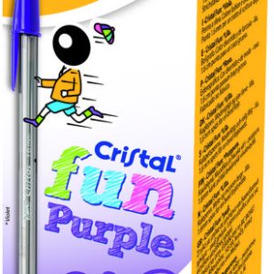 BOLIGRAFO BIC CRISTAL FUN LARGE PURPURA