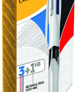 BOLIGRAFO BIC 4 COLORES MULTIFUNCION 3 COLORES Y PORTAMINAS