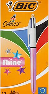 BOLIGRAFO BIC 4C SHINE ROSA