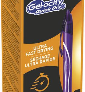 BOLIGRAFO BIC GELOCITY QUICK DRY MORADO