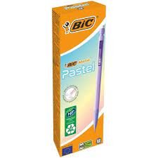 PORTAMINAS BIC MATIC 07 COLORES PASTEL